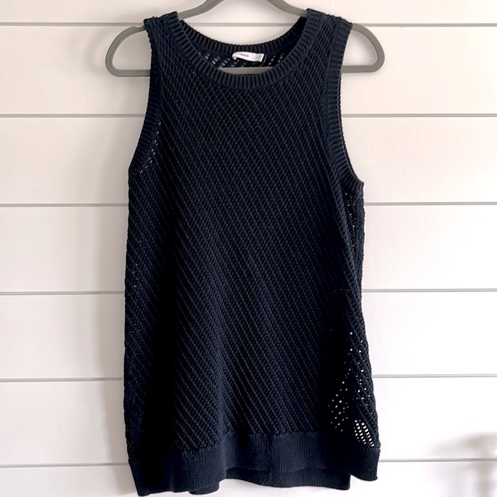 Vince Blue Sleeveless Tank Top